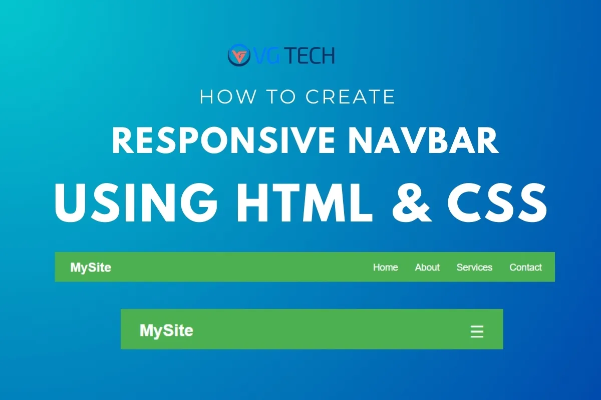 Responsive Navbar with HTML and CSS