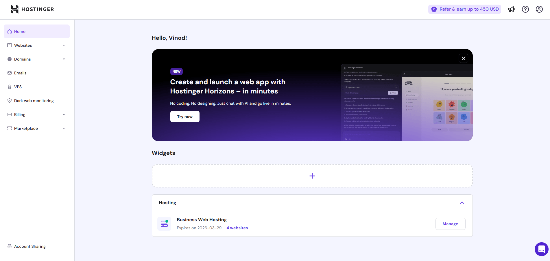 hostinger hpanel